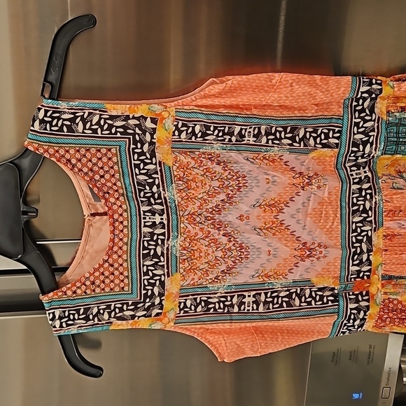 💕ANTHROPOLOGY BHANUNI By JYOTI💕 Alessandra Maxi Dress ~ Multi-Color Print 6 - Picture 13 of 16